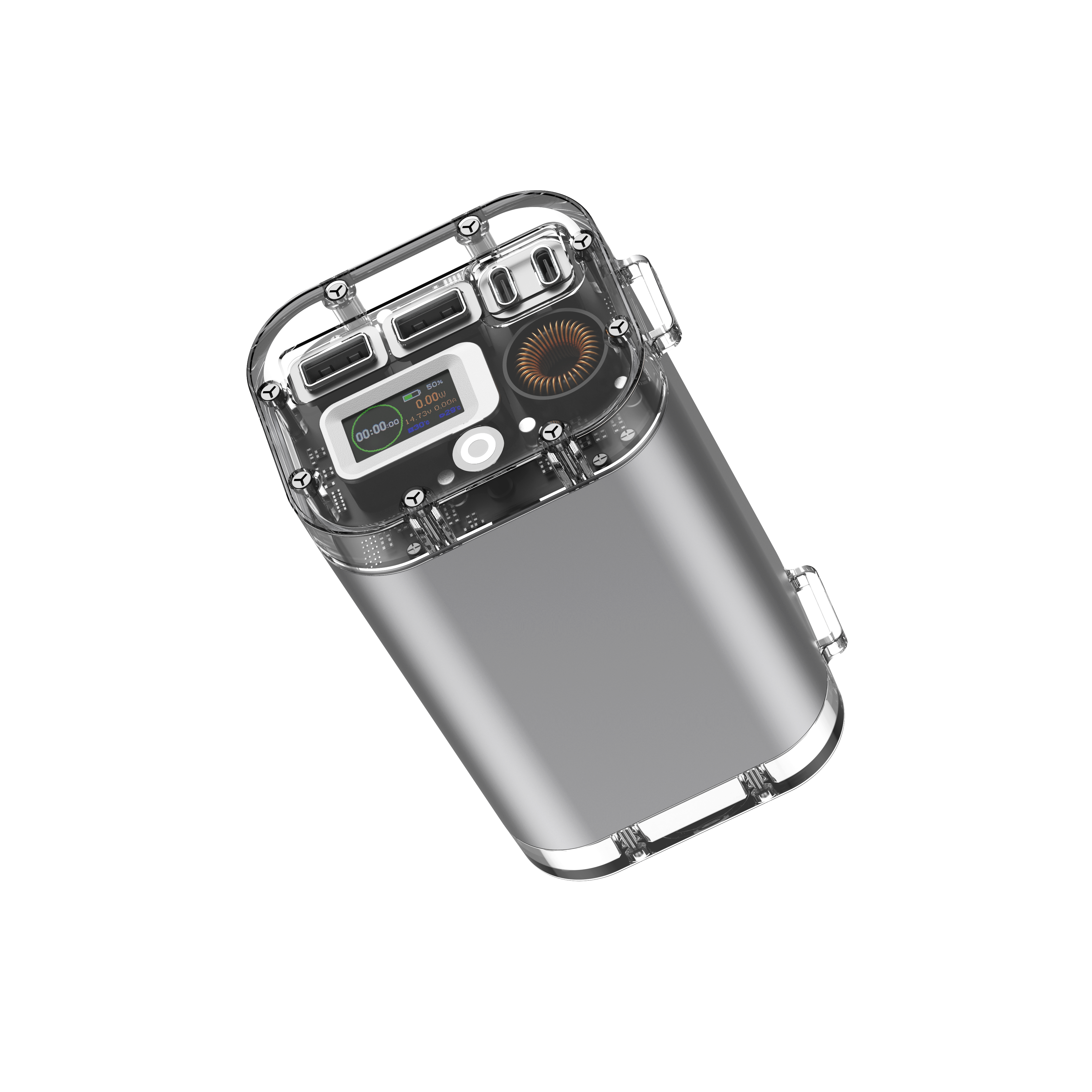 PORTABLE POWER STATION 40000MAH WITH FLASHLIGHT-WiWU - الصورة 4