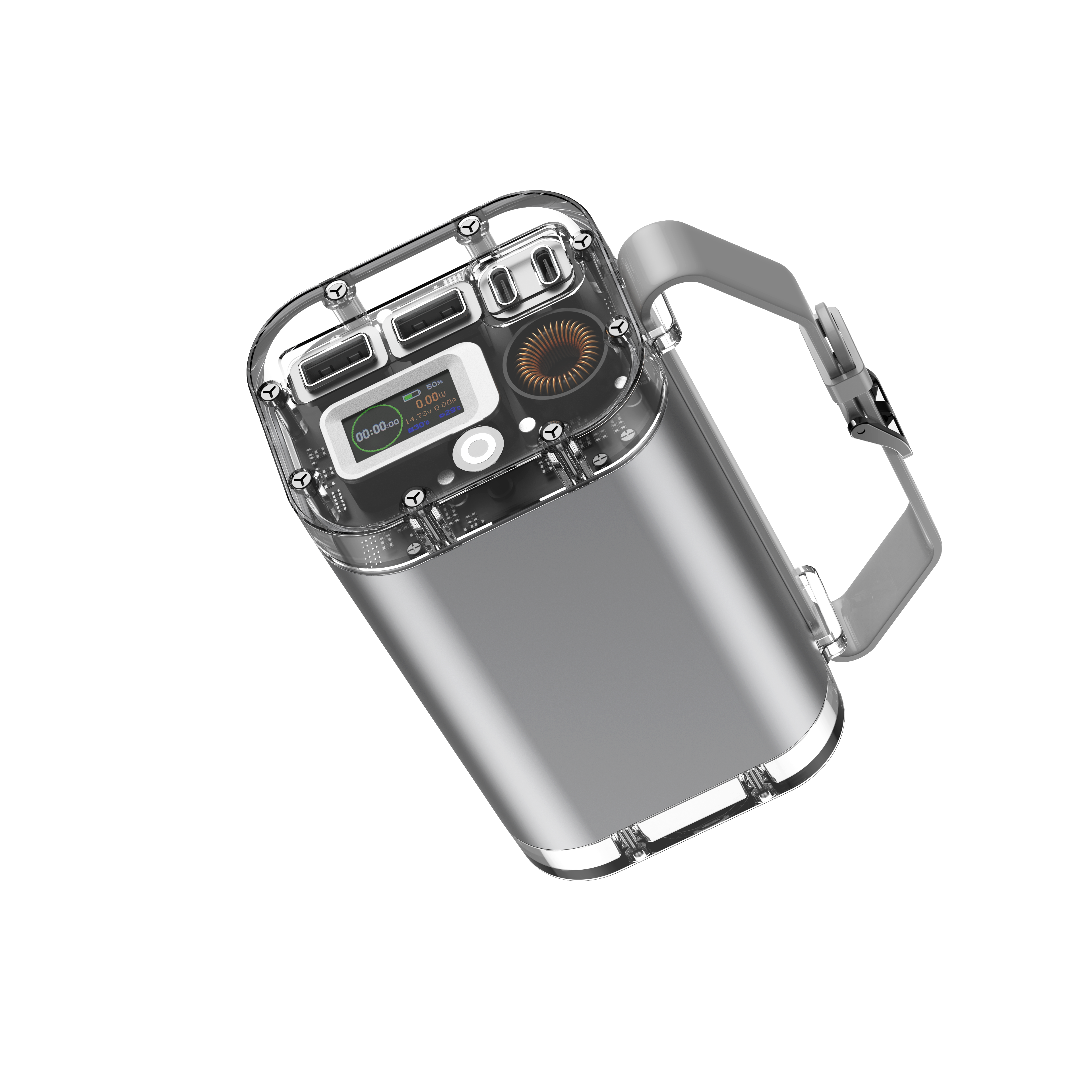 PORTABLE POWER STATION 40000MAH WITH FLASHLIGHT-WiWU - الصورة 14