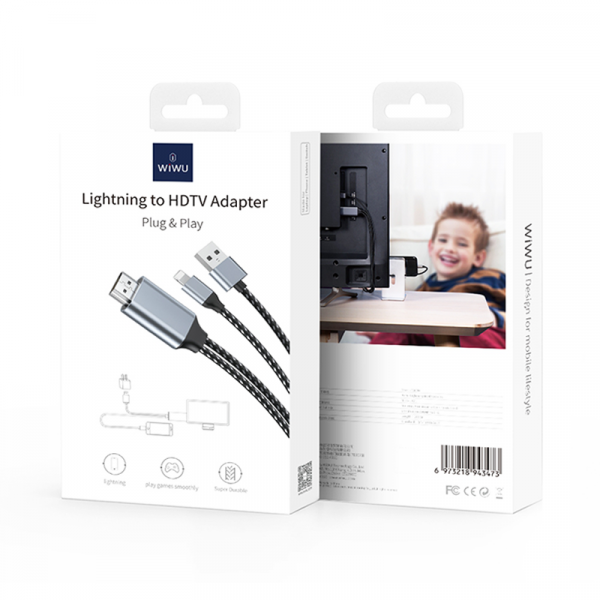Lightning to HDMI cable X7 L-WiWU - الصورة 5