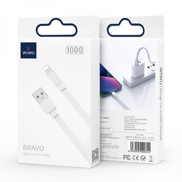 Bravo Series Cable Wi-C003 A-L USB A to Lightning-WiWU - الصورة 10