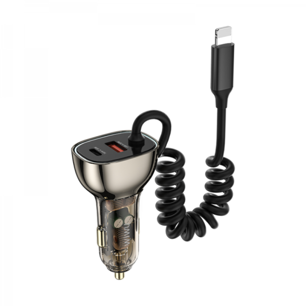 Car Charger Wi-QC016 90W with lightning cable-WiWU - الصورة 3